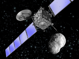 Artist_s_impression_of_Rosetta_as_it_flies_by_asteroid_Steins